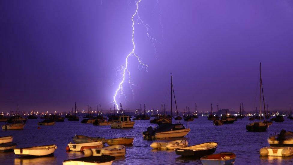 Lightning in Poole. Dorset