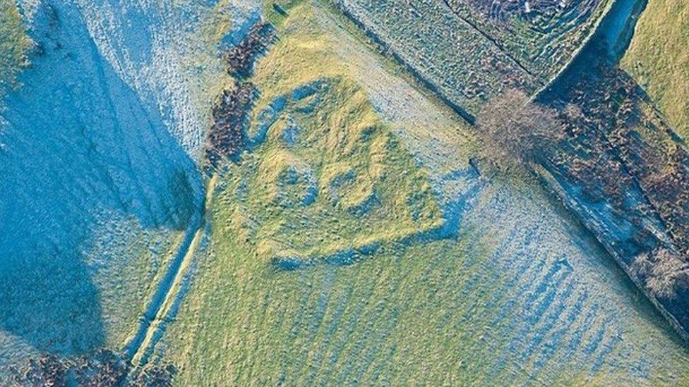 Aerial view of fort