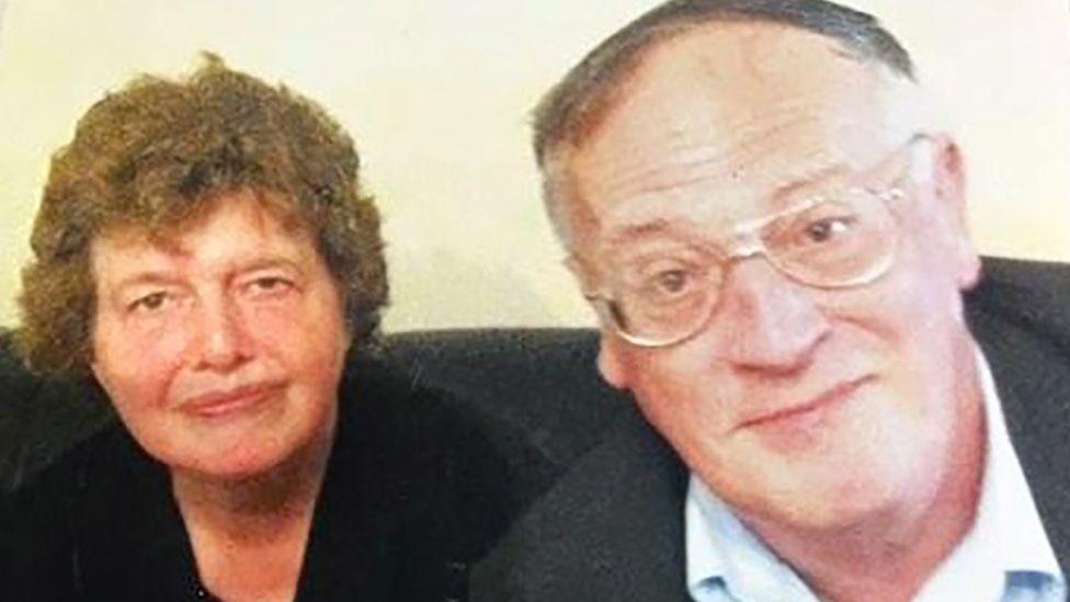 Lois and John McCullough - image of their faces while they are sitting next to each other