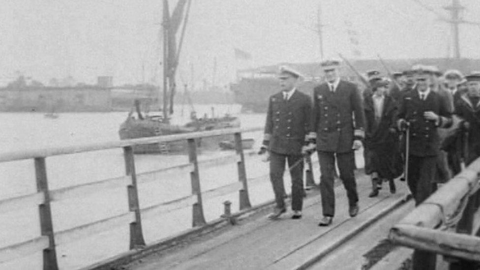 Admiral Tyrwhitt on Shotley Pier