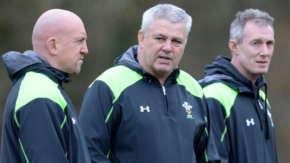 Shaun Edwards, Warren Gatland and Rob Howley