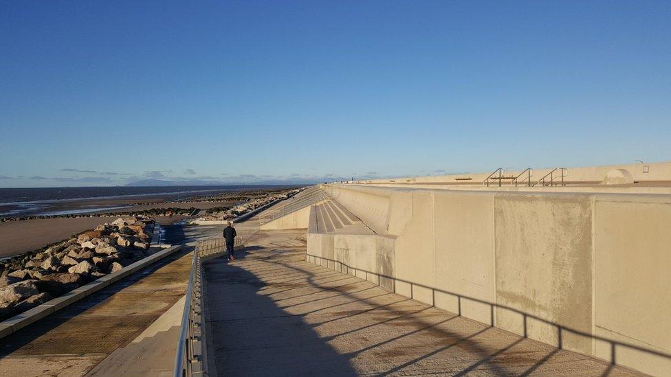 Sea defences Blackpool