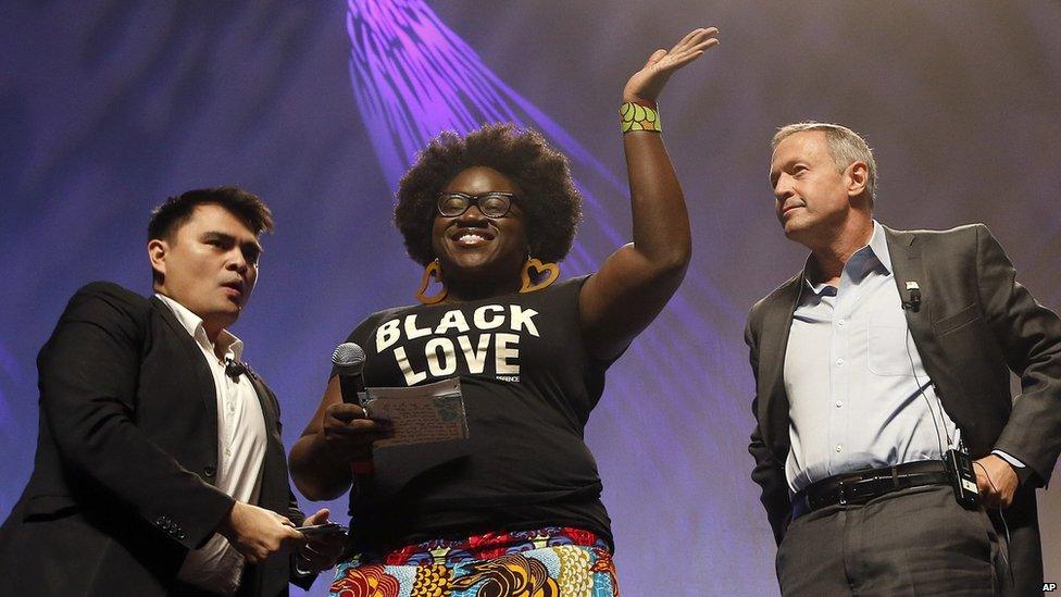 Black Lives Matter protester Tia Oso.