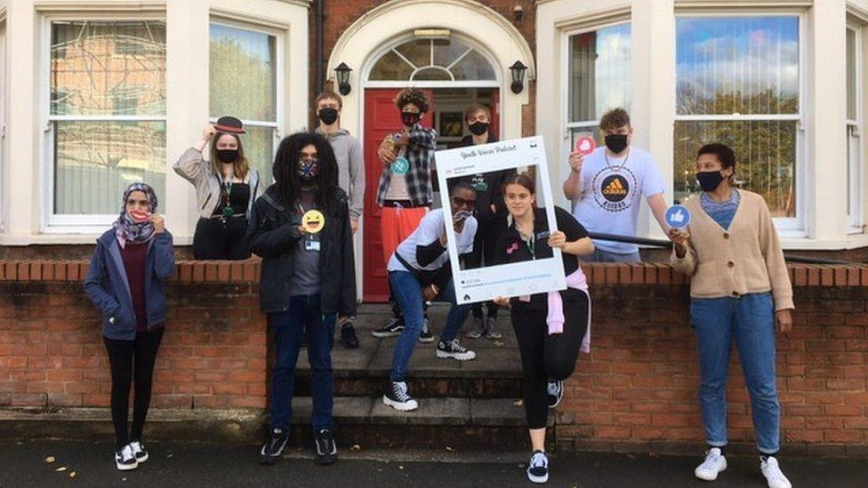 Volunteers outside Bedford Open Door