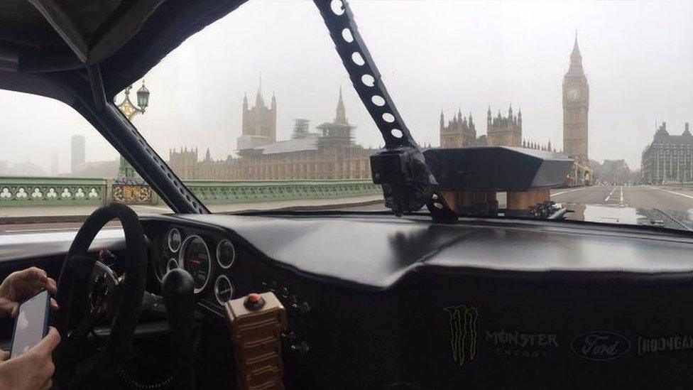 Matt LeBlanc at Westminster Bridge