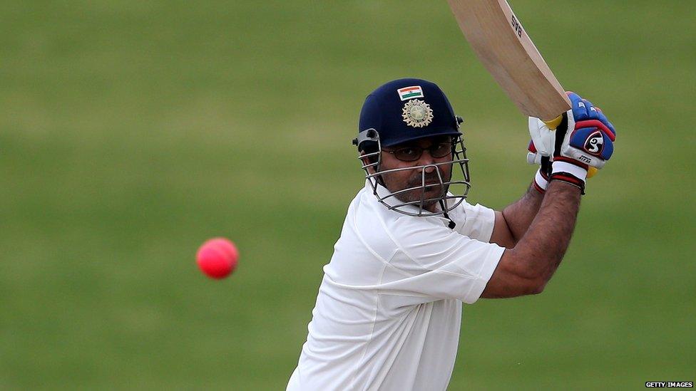 Sehwag is one of only four men to score two Test triple hundreds