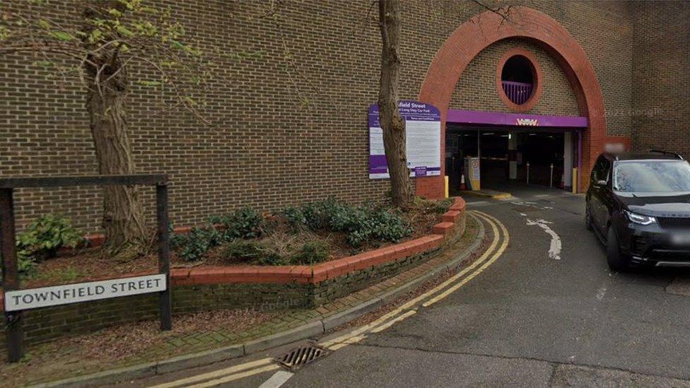 Townfield Street, Chelmsford car park entrance