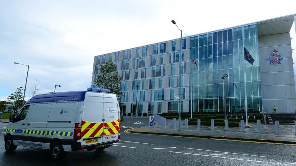 GMP van in front of police hq