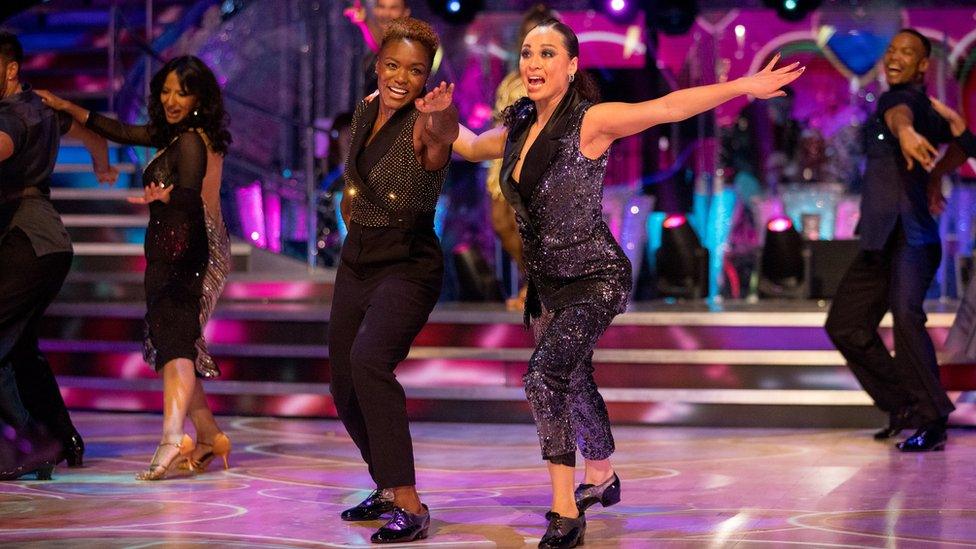 Nicola Adams and Katya Jones during the launch show of Strictly