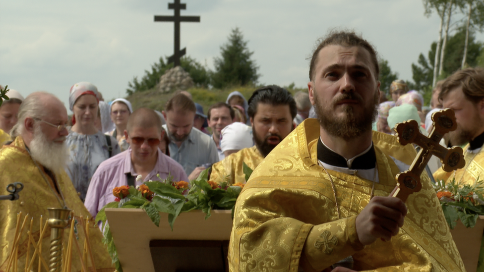 Church service in the village of Vybuty