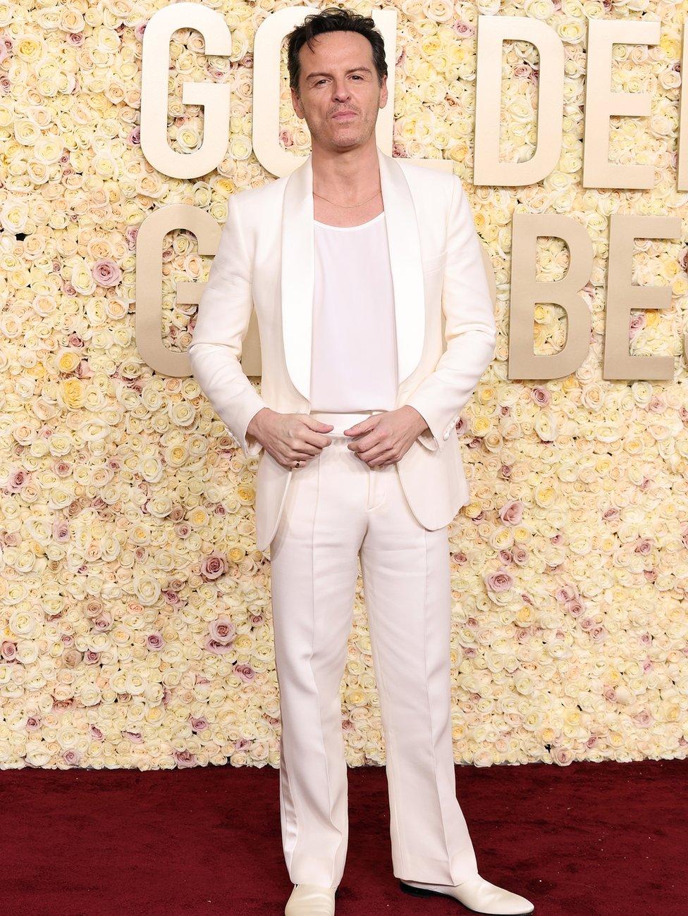 BEVERLY HILLS, CALIFORNIA - JANUARY 07: Andrew Scott attends the 81st Annual Golden Globe Awards at The Beverly Hilton on January 07, 2024 in Beverly Hills, California. (Photo by Amy Sussman/Getty Images)