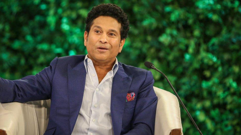 Former Indian Cricketer Sachin Tendulkar during the Hindustan Times Leadership Summit on 12 November 2022 in New Delhi,