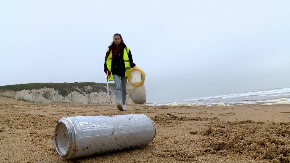 Beach cleaning on Botany Bay