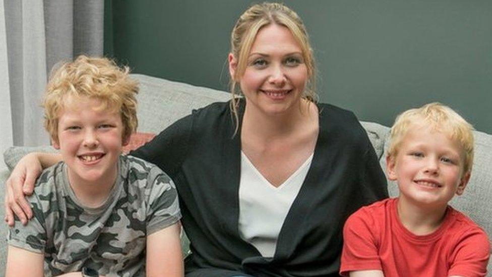 mum with two sons