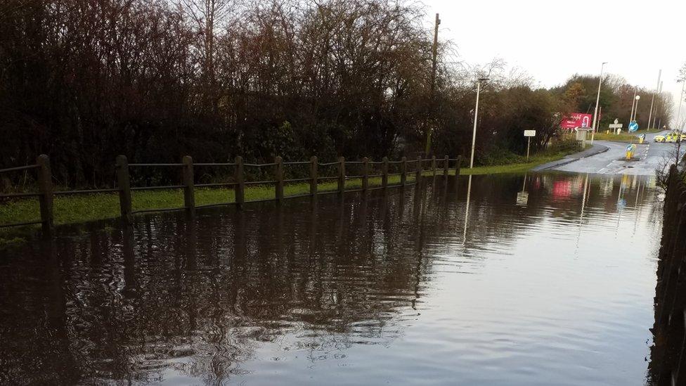 The A50 Linley Lane in Alsager