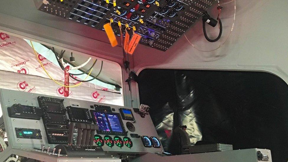 The Airlander 10 cockpit