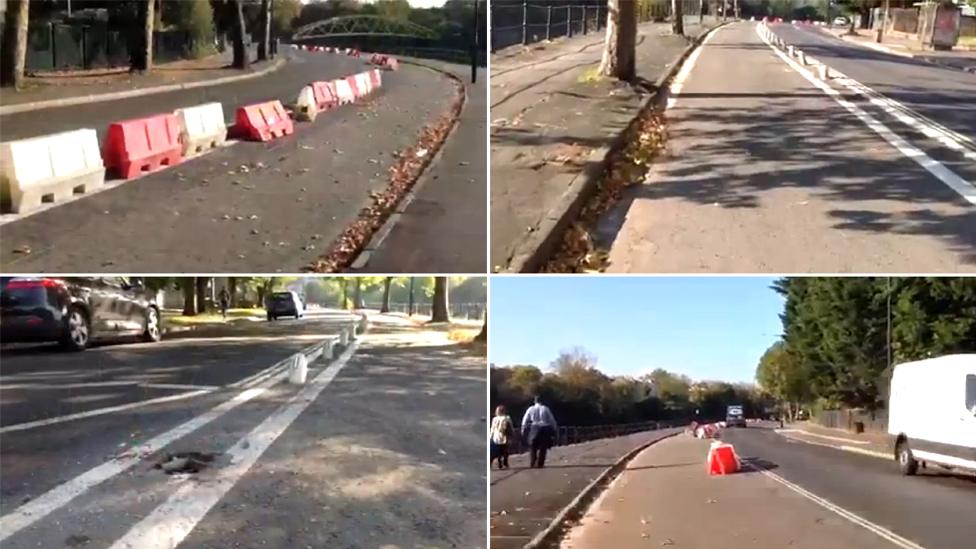 The "Dutch-style" segregated cycle lane in Bristol