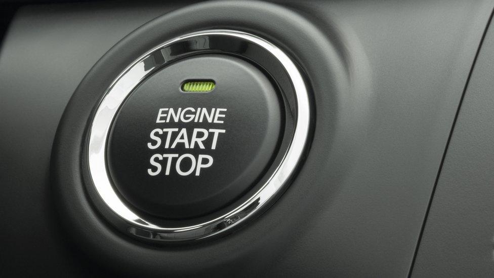 Keyless car engine start stop