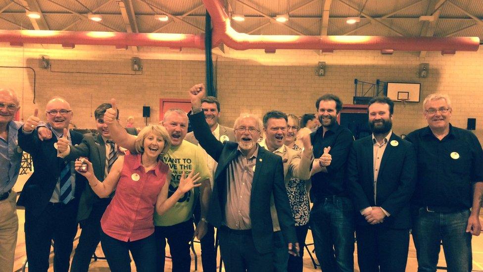 Leave campaigners celebrate in East Yorkshire