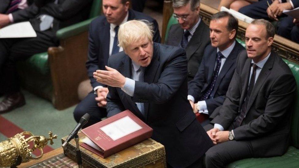 Boris Johnson in the House of Commons