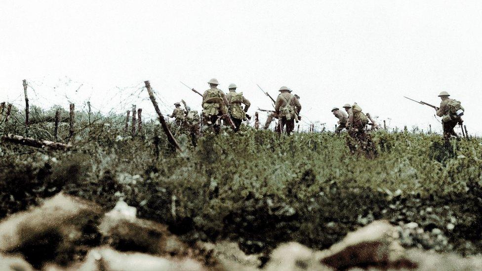 British infantry in the Battle of Somme