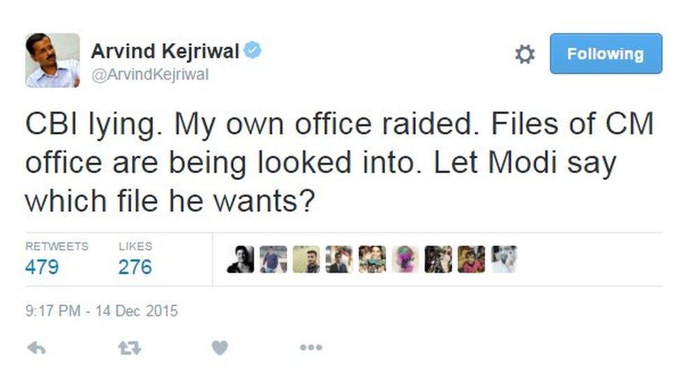 Arvind Kejriwal: CBI lying. My own office raided. Files of CM office are being looked into. Let Modi say which file he wants?