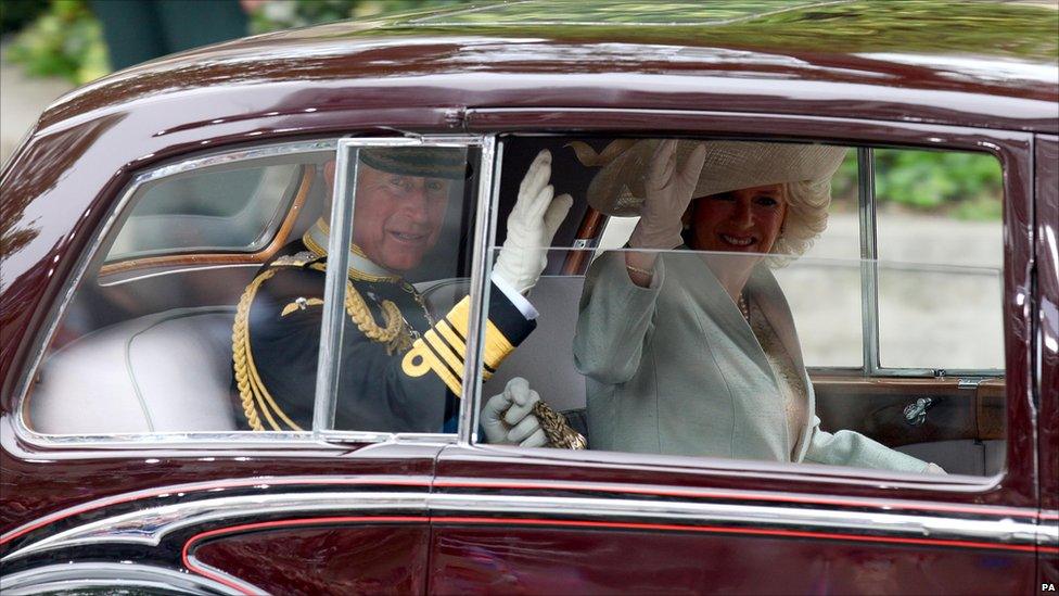 The Prince of Wales and the Duchess of Cornwall