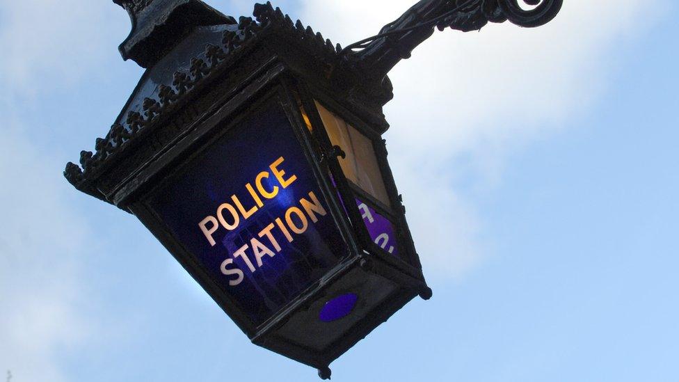 Police station lantern