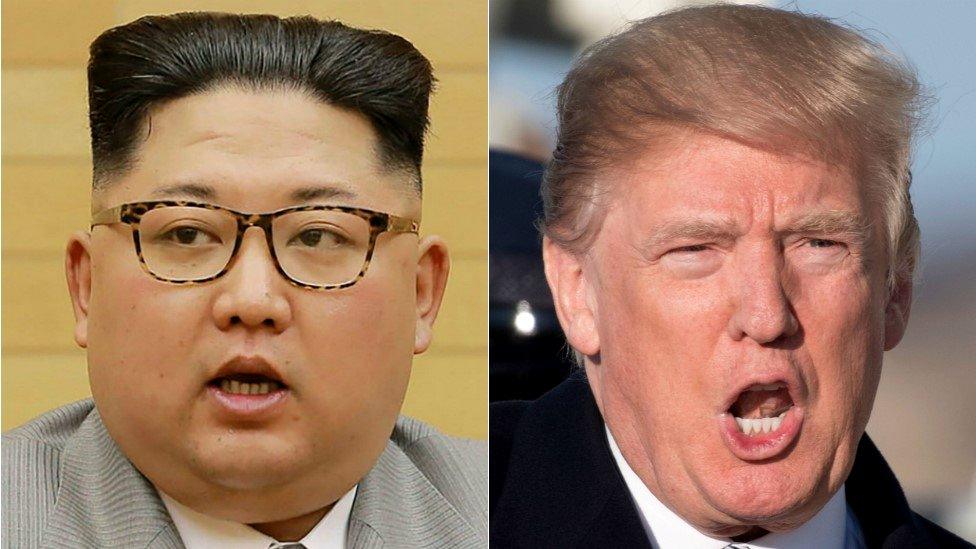 Kim Jong-un and Donald Trump