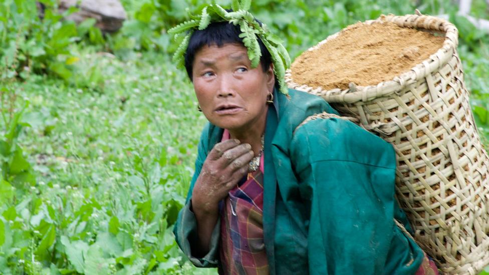 Bhutan villager