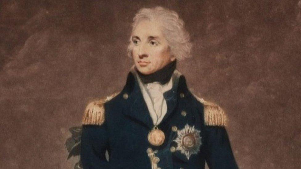 Painting of Admiral Nelson by William Barnard