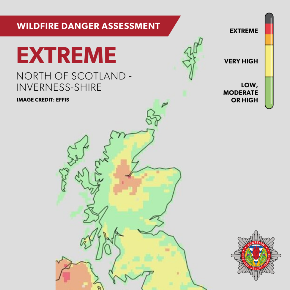 wildfire warning map