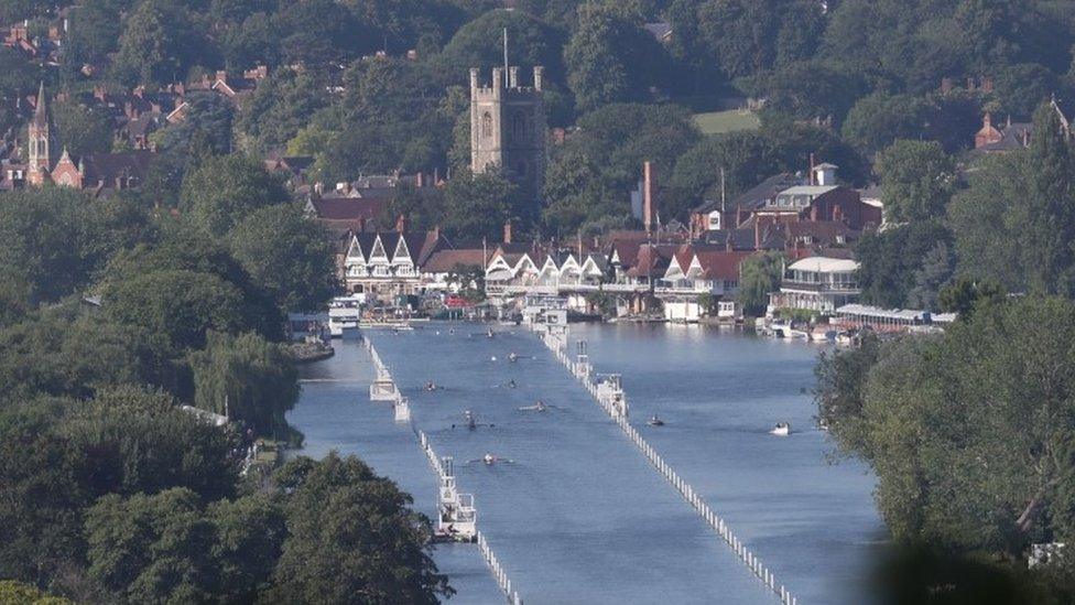 Practising at Henley Regatta