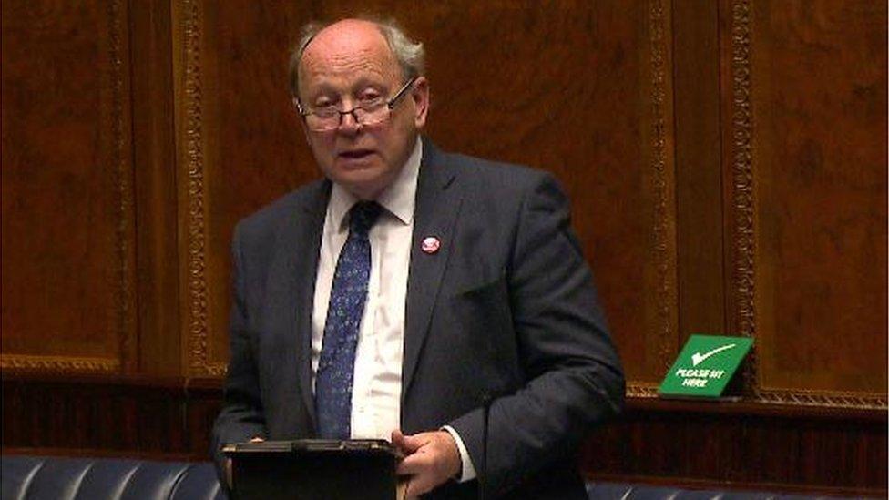 Mr Allister told the assembly that water problems were causing "real, lasting and damaging practical consequences"