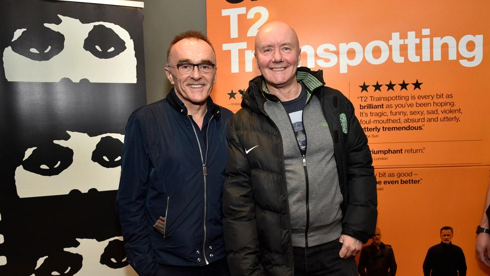 Danny Boyle (left) with Irvine Welsh