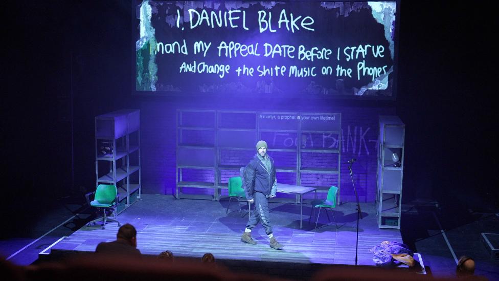 Promotional still from the I, Daniel Blake stage show