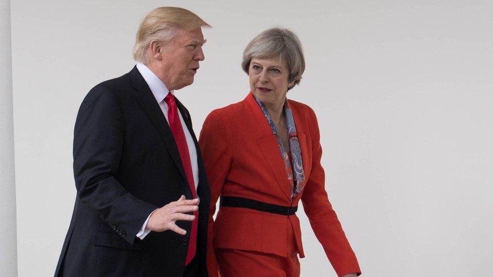 Donald Trump and Theresa May