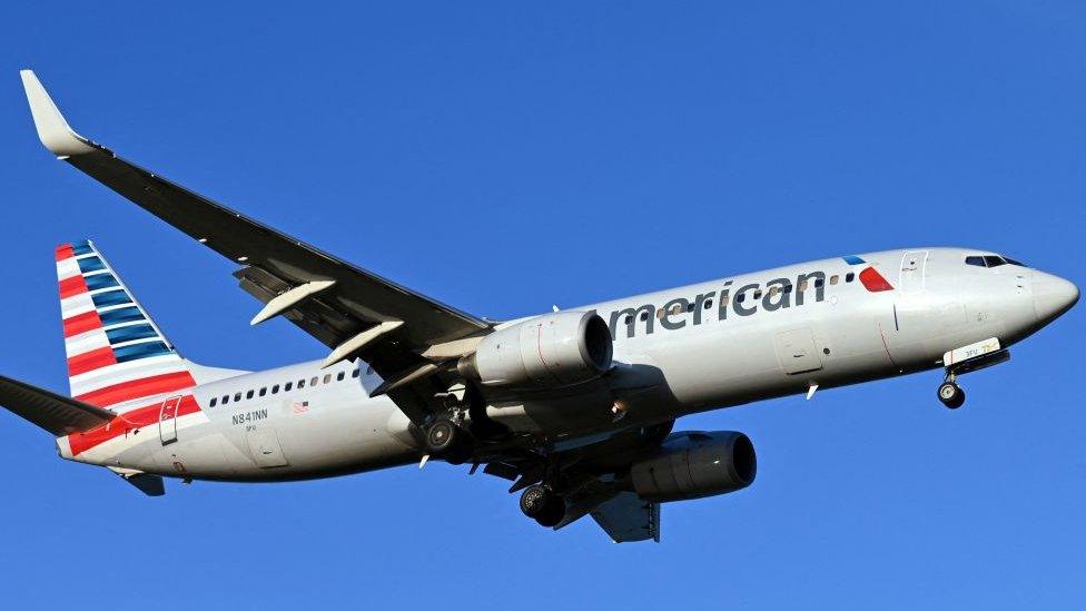 An American Airlines flight