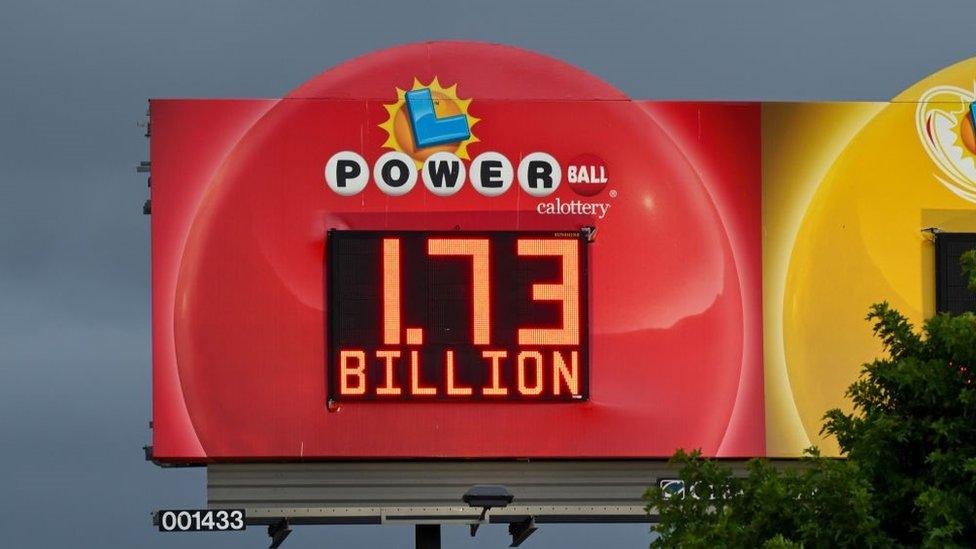 Powerball sign