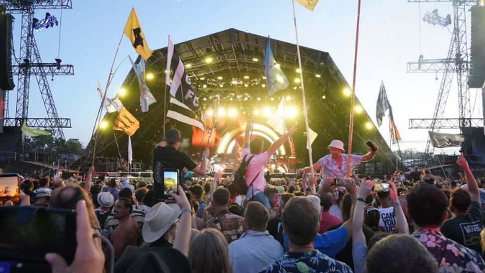 Pyramid Stage at Glastonbury Festival