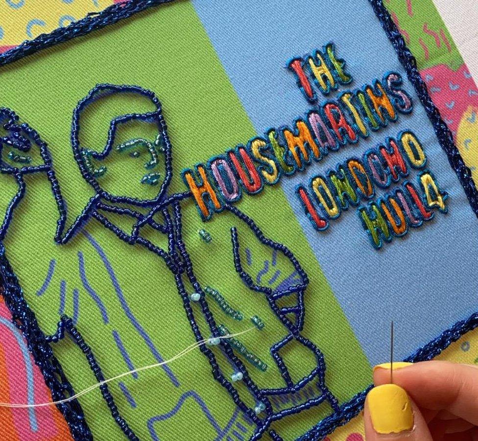 Embroidery of The Housemartins