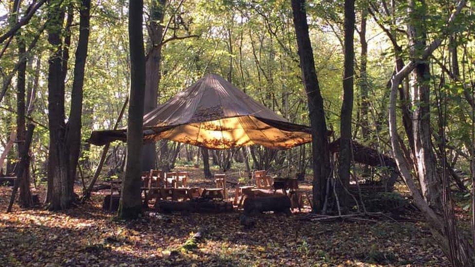 A woodland activity at Castan Wood