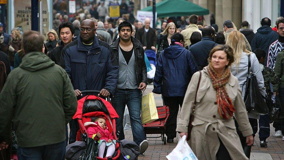 People shopping in Kingston