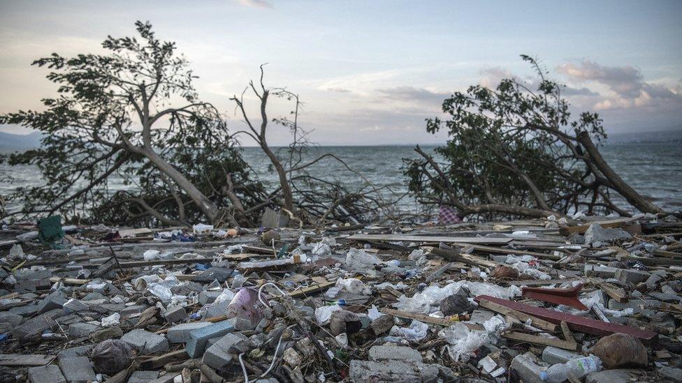 Tsunami damage