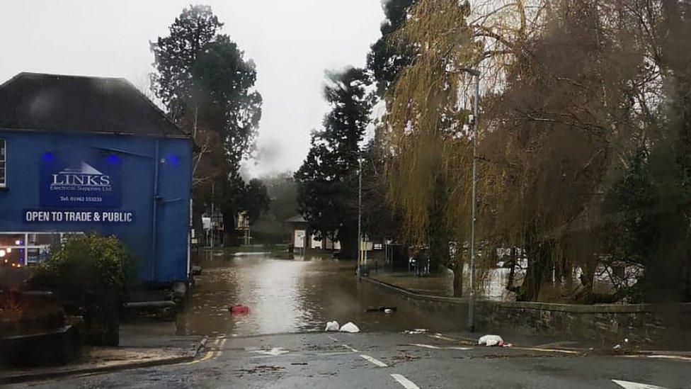 flooding in Builth Wells