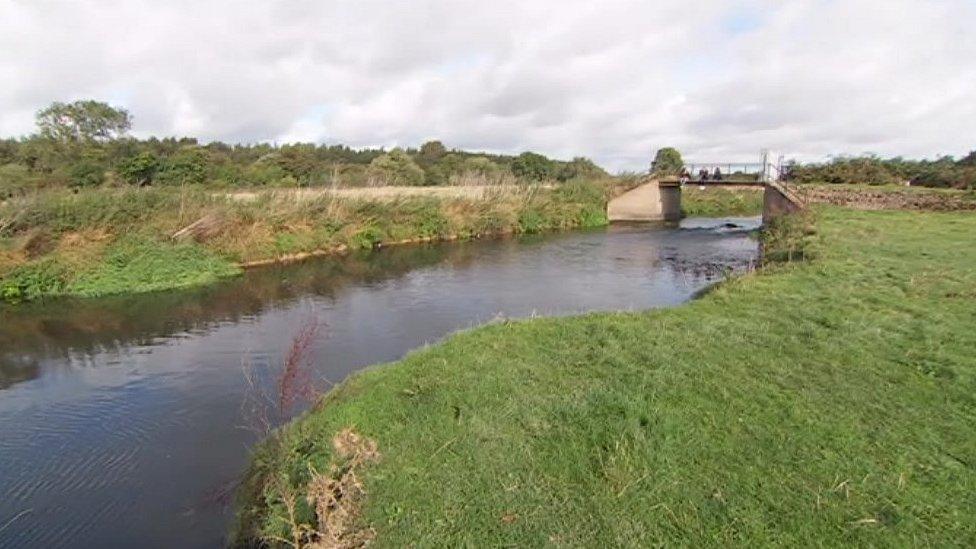 River Erewash in Stapleford