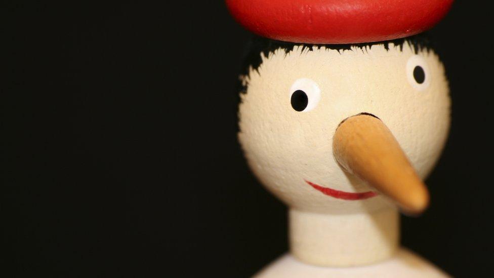 Wood carving of Pinocchio