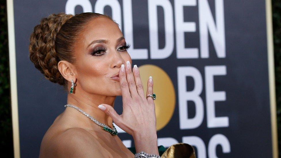 Jennifer Lopez at the Golden Globe Awards