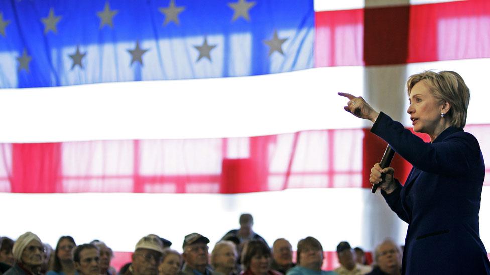 Hillary Clinton in Iowa in 2007