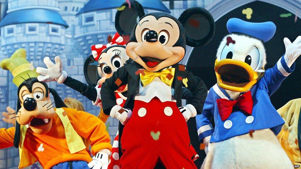 Characters at Walt Disney World